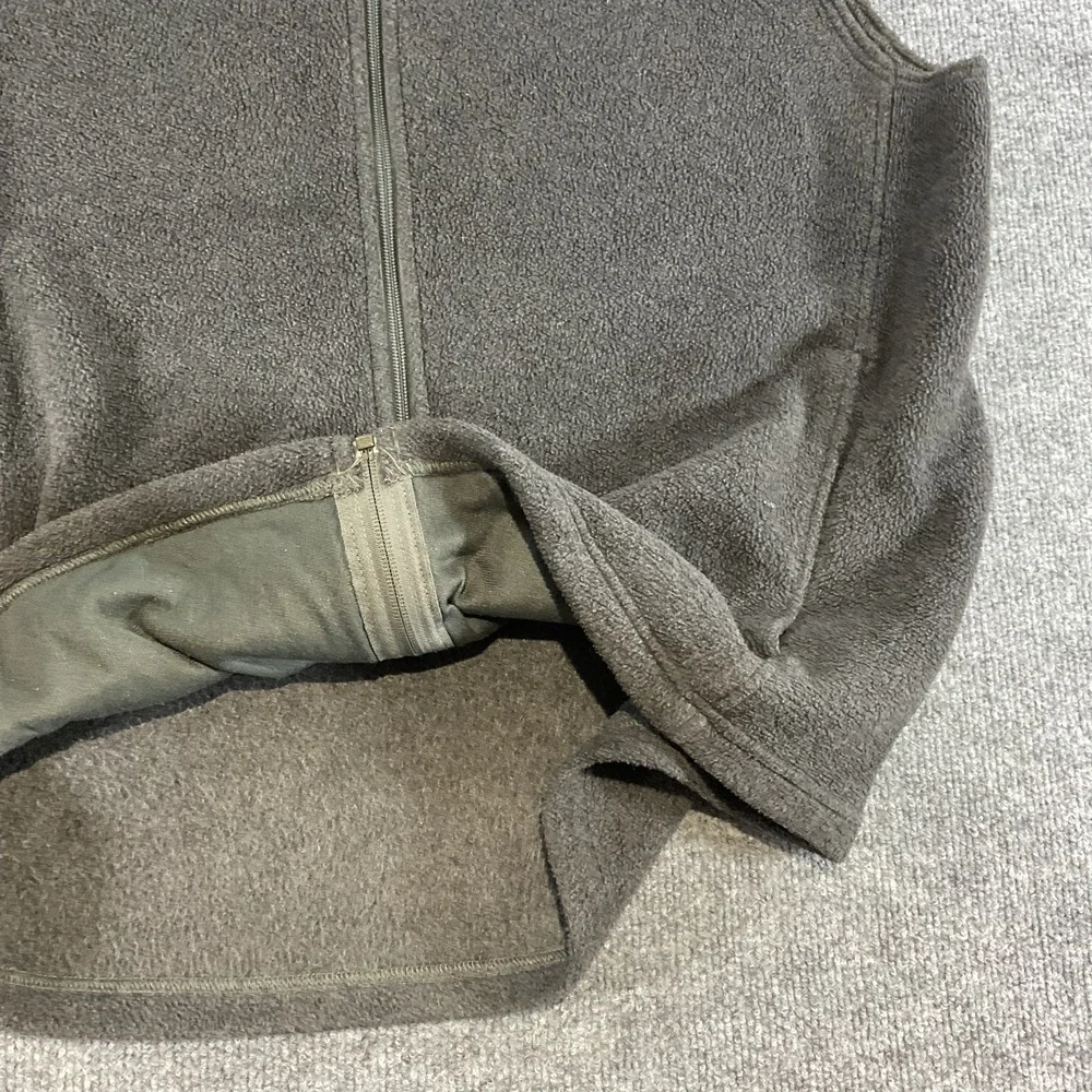 Columbia Sportswear Fleece Vest Mens Large Brown Full Zip Outdoor Hiking Casual